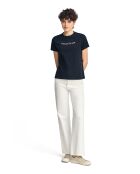 S-S Suzanne marineblaues T-Shirt