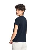S-S Suzanne marineblaues T-Shirt