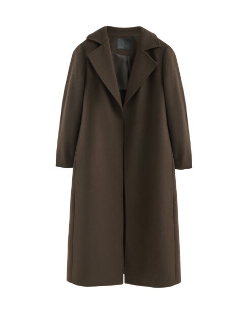 Abrigo Salomé marrón oscuro