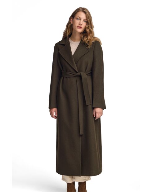Abrigo Salomé marrón oscuro