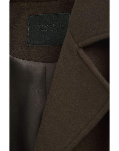 Abrigo Salomé marrón oscuro