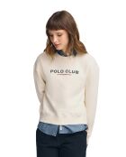 Serge ecrufarbenes Sweatshirt