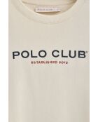 Serge ecrufarbenes Sweatshirt