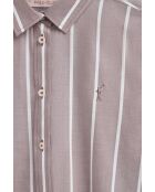 L-S Benoît taupefarbenes Hemd