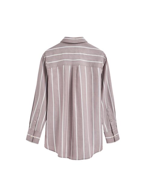 L-S Benoît taupefarbenes Hemd