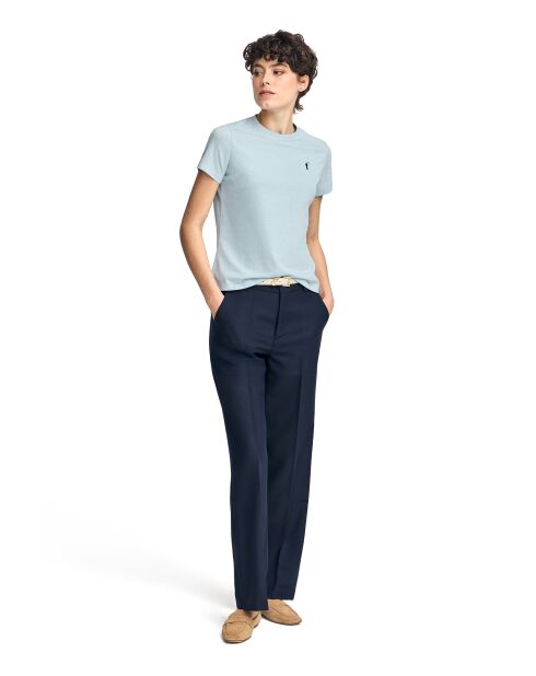 S-S Caroline T-shirt paste blauw