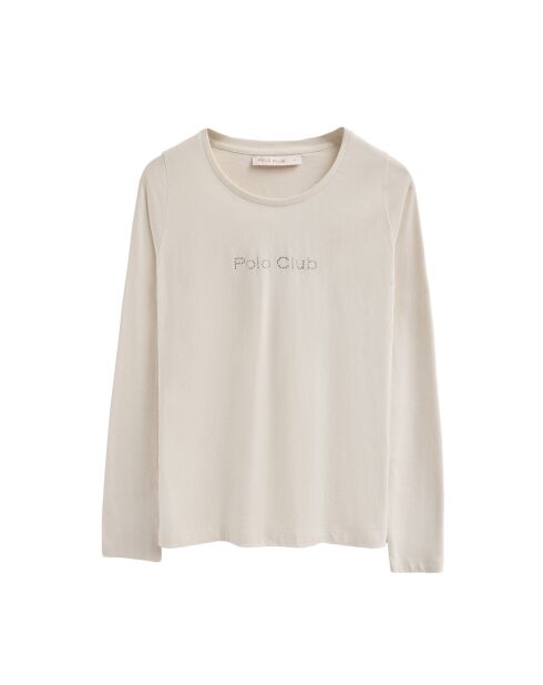 L-S Bilal ecru T-shirt