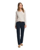 L-S Bilal ecrufarbenes T-Shirt