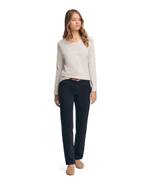 L-S Bilal ecru T-shirt