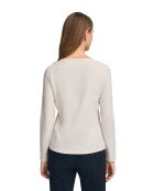 L-S Bilal ecrufarbenes T-Shirt