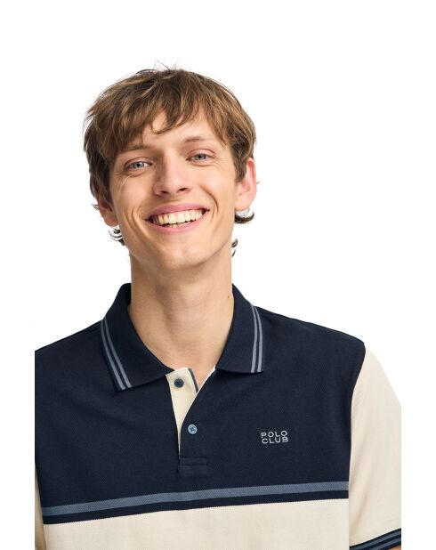 Polo azul marino S-S Celia