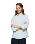 Paul Aquamarine Oxford-hemd met blokhak