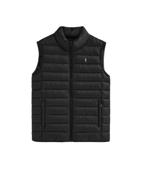 Schwarze ärmellose Jacke Maud