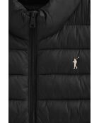 Schwarze ärmellose Jacke Maud