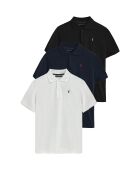 Set de 3 polos S-S Omar multicolores