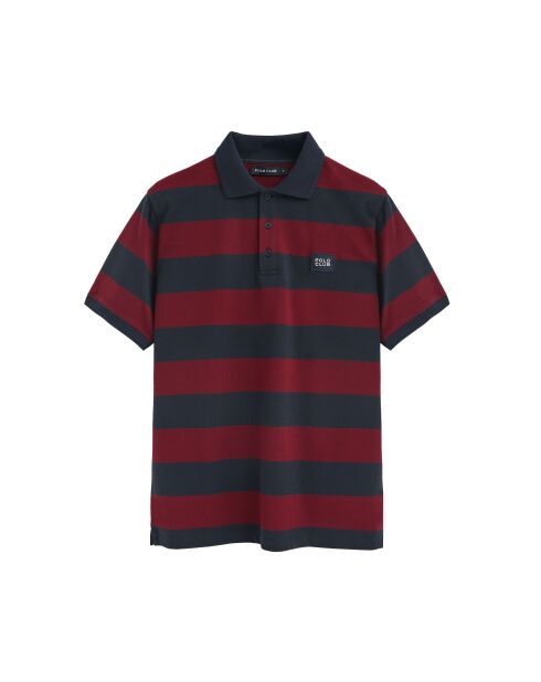 Samir S-S Poloshirt, marineblau/rot