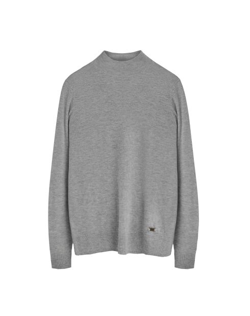 Grauer Melange-Pullover Ludovic