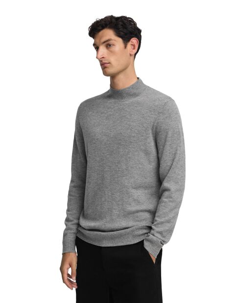 Grauer Melange-Pullover Ludovic