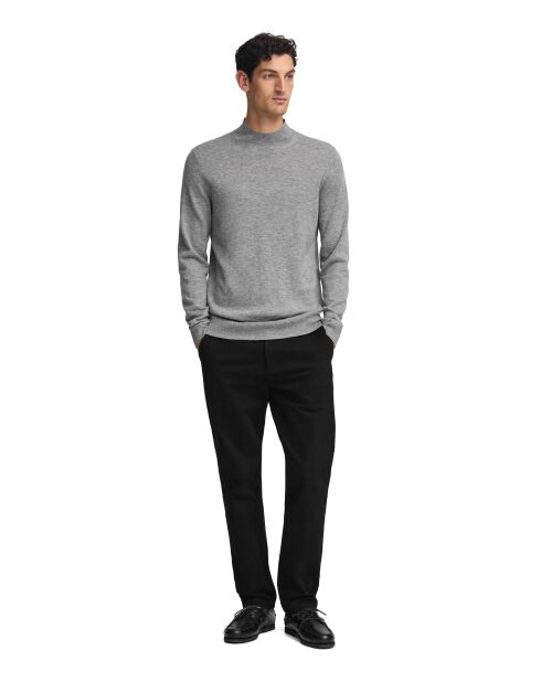 Grauer Melange-Pullover Ludovic