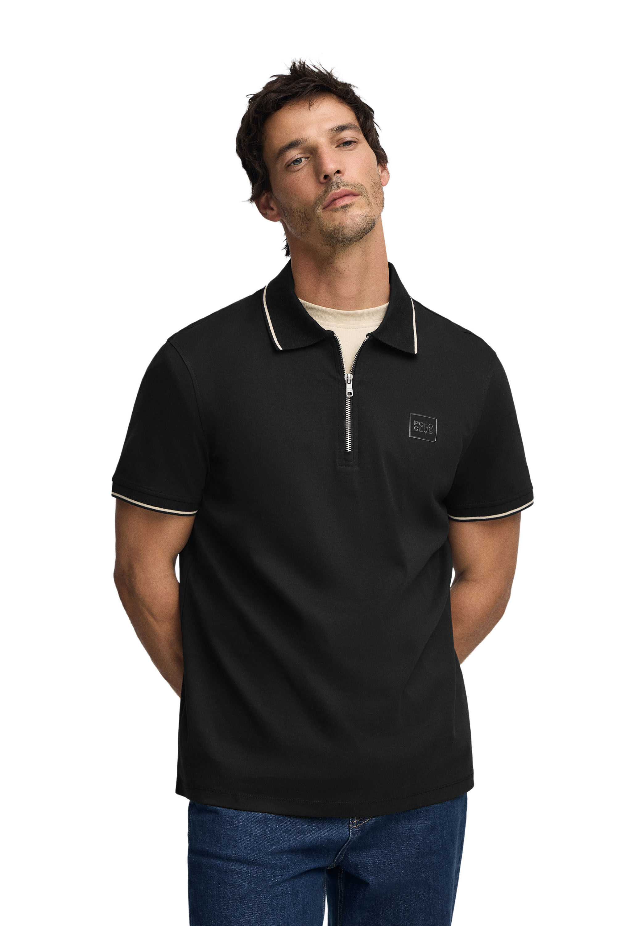 Polo shirt S-S Tarek noir - Vente Privée Polo Club - Bazarchic