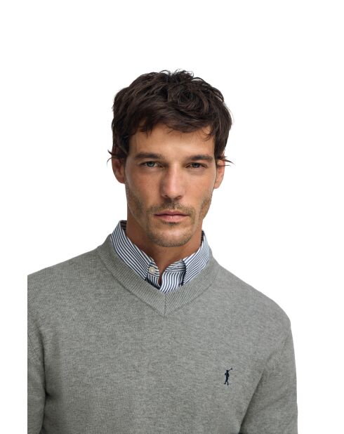 Elias Vigore grauer Pullover