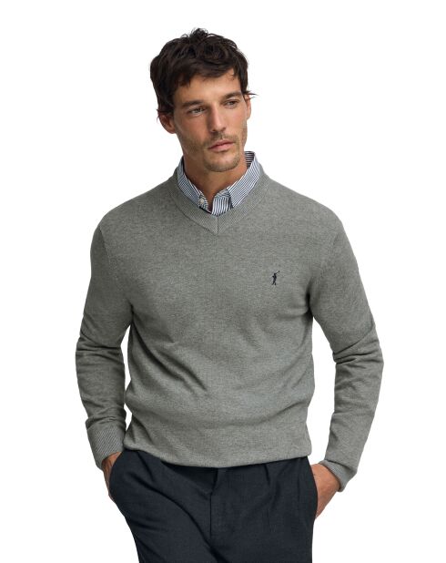 Elias Vigore grauer Pullover