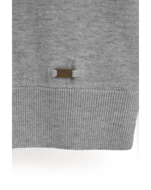 Grauer Melange-Pullover Dorian
