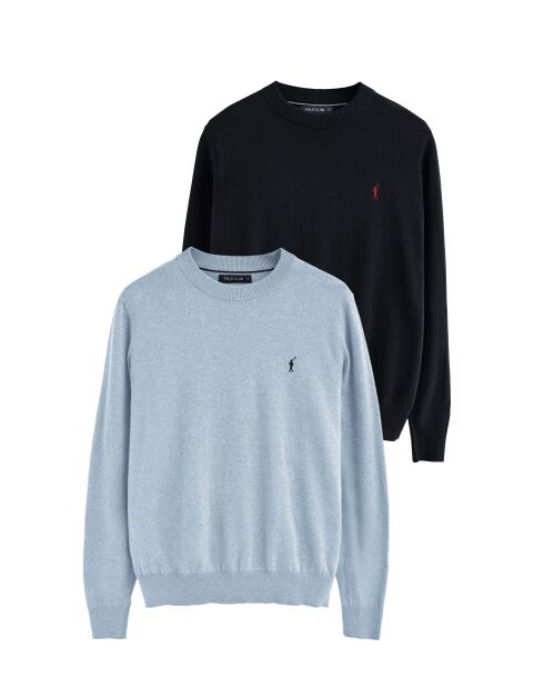 Lot de 2 Pulls Pablo multicolores