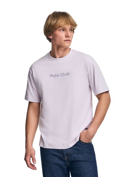 S-S Martin lavendelfarbenes T-Shirt