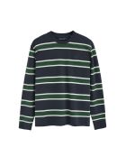 L-S Lamine marineblauw flesgroen T-shirt