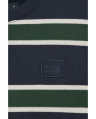 L-S Lamine marineblauw flesgroen T-shirt