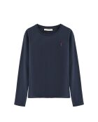 L-S Youssef marineblaues T-Shirt