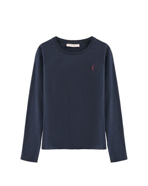 L-S Youssef marineblaues T-Shirt