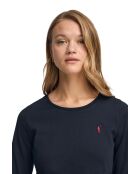 L-S Youssef marineblaues T-Shirt