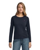 L-S Youssef marineblaues T-Shirt