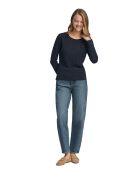 L-S Youssef marineblaues T-Shirt