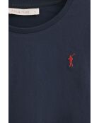 L-S Youssef marineblaues T-Shirt