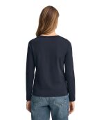 L-S Youssef marineblaues T-Shirt