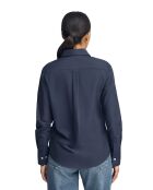 Marineblauw hemd L-S Oscar