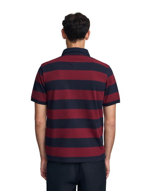 Samir S-S Poloshirt, marineblau/rot