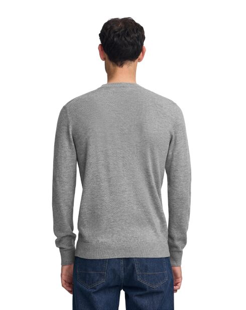 Grauer melierter Pullover Basile