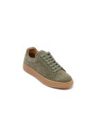 Klassieke groene Jacques leren sneakers