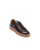 Baskets classiques en cuir Fabrice brun foncé