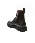 Bottes derby en cuir Guillaume marron foncé
