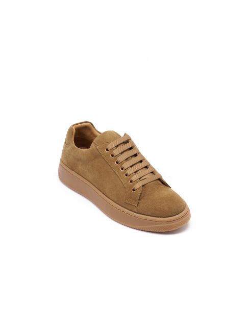 Baskets classiques en cuir Hassan brunes