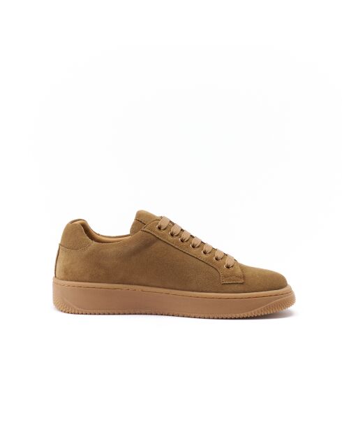 Baskets classiques en cuir Hassan brunes