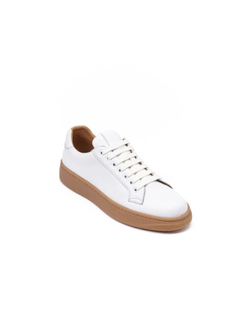 Baskets classiques en cuir Elsa blanches