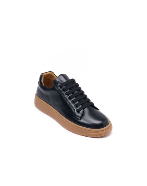 Baskets classiques en cuir Denis noires