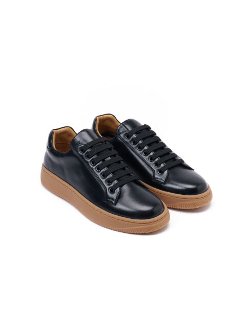 Baskets classiques en cuir Denis noires