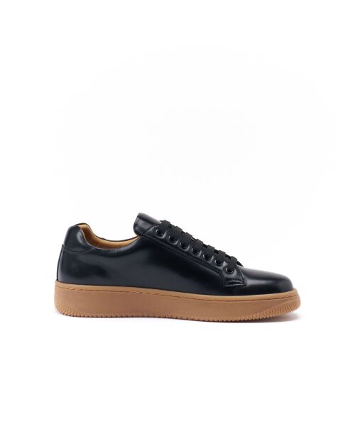 Baskets classiques en cuir Denis noires